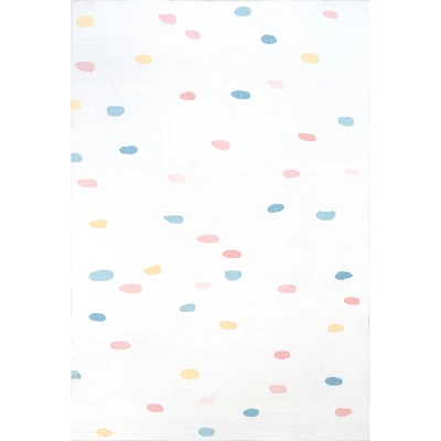 NuLOOM Calla Kids Polka Dot Nursery Or Playroom Area Rug 9 NuLOOM Calla Kids Polka Dot Nursery Or Playroom Area Rug - Image 9