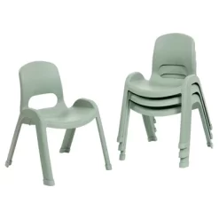 ECR4Kids SitRight Plastic Children’s Chair, Indoors And Outdoors, 11in Seat Height, 4-Pack -Children Peripherals GUEST 381185ac 8d2c 4033 82f4 3f6a1f4e03b9