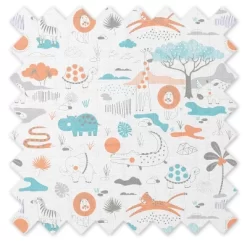 Jungle Safari Boys Aqua/Orange 2 Pack Muslin Swaddling Blanket 10 Jungle Safari Boys Aqua/Orange 2 Pack Muslin Swaddling Blanket -Children Peripherals GUEST 3824caf5 63ee 4800 97a0 d71880dd202e