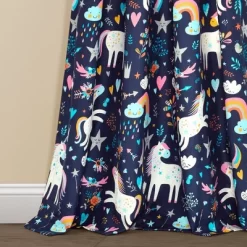 84"x52" Set Of 2 Unicorn Heart Window Curtain Panels - Lush Décor 8 84"x52" Set Of 2 Unicorn Heart Window Curtain Panels - Lush Décor -Children Peripherals GUEST 382cb9a2 d17d 4946 a194 c5cfcec38629