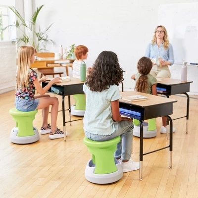 ECR4Kids Storage Wobble Stool, 15in Seat Height, Active Seating 3 ECR4Kids Storage Wobble Stool, 15in Seat Height, Active Seating - Image 3