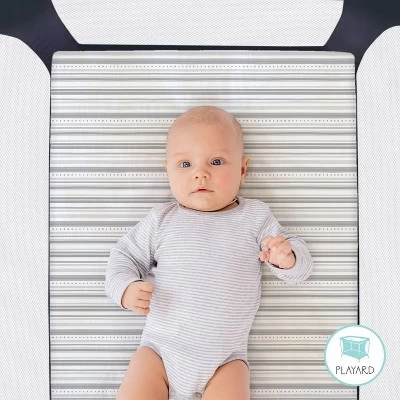 The Peanutshell Fitted Playard Sheets - Gray Elephant Walk - 2pk 3 The Peanutshell Fitted Playard Sheets - Gray Elephant Walk - 2pk - Image 3