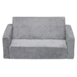 Delta Children Kids' Serta Perfect Sleeper Extra Wide Comfy 2-in-1 Flip Open Convertible Sofa To Lounger - Gray -Children Peripherals GUEST 3f43d362 42c8 4775 b261 421390465588
