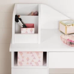 Tiara Makeup Desk Pure White - South Shore -Children Peripherals GUEST 3fab1c26 c027 4493 ac44 d9a1d1dfb631