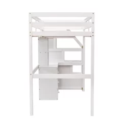 Twin Size Loft Bed With Separate Bed, Staircase For Storage, Desk, Shelves And Drawers - ModernLuxe 18 Twin Size Loft Bed With Separate Bed, Staircase For Storage, Desk, Shelves And Drawers - ModernLuxe -Children Peripherals GUEST 3fd08653 b1ea 4bd8 afb5 98f9917665c6