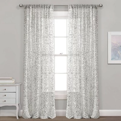 52"x84" Ballgown Glam Sparkle Sequins Window Curtain Panel - Lush Décor 5 52"x84" Ballgown Glam Sparkle Sequins Window Curtain Panel - Lush Décor - Image 5
