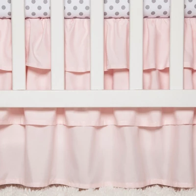 Sweet Jojo Designs Crib Bedding Set - Watercolor Floral - 11pc Pink/Gray 3 Sweet Jojo Designs Crib Bedding Set - Watercolor Floral - 11pc Pink/Gray - Image 3