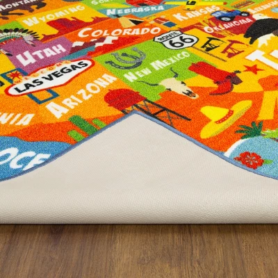 KC CUBS Boy & Girl Kids USA United States Map Educational Learning & Fun Game Play Area Non Slip Nursery Bedroom Classroom Rug Carpet 8 KC CUBS Boy & Girl Kids USA United States Map Educational Learning & Fun Game Play Area Non Slip Nursery Bedroom Classroom Rug Carpet - Image 8