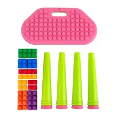 UNiPLAY Indoor/Outdoor Toddler Activity Table Set With 25 Piece Building Blocks -Children Peripherals GUEST 445ee2ac b3e4 47af b84e ea3e4a99c9e3