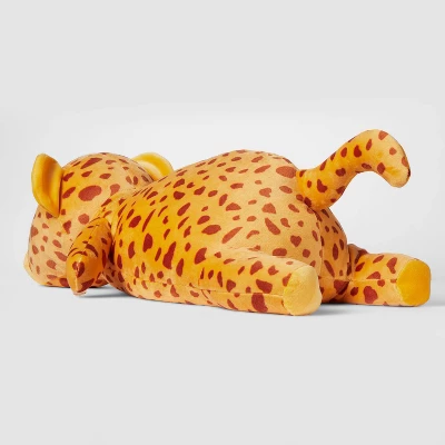 Cheetah Weighted Plush Kids' Throw Pillow Yellow - Pillowfort™ 1 Cheetah Weighted Plush Kids' Throw Pillow Yellow - Pillowfort™