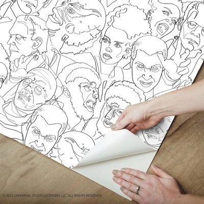 Universal Classic Monsters Peel And Stick Wallpaper - RoomMates 1 Universal Classic Monsters Peel And Stick Wallpaper - RoomMates