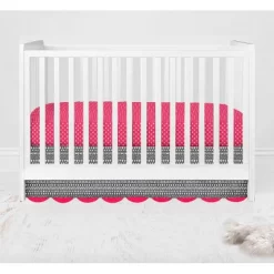 Bacati - Owls In The Woods Pink Fuschia Gray 10 Pc Crib Bedding Set With Long Rail Guard Cover 17 Bacati - Owls In The Woods Pink Fuschia Gray 10 Pc Crib Bedding Set With Long Rail Guard Cover -Children Peripherals GUEST 45fafdd2 52ee 41d3 8b2f cba770b36f54
