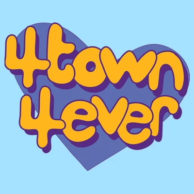 Men's Turning Red 4Town 4Eva Heart T-Shirt 1 Men's Turning Red 4Town 4Eva Heart T-Shirt