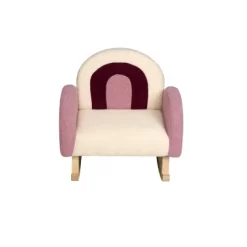 Upholstered Rocking Chair Purple/White - Gift Mark -Children Peripherals GUEST 46a1f38f bf08 4b50 adbe 490e6766257c