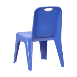 Flash Furniture 2 Pack Blue Plastic Stackable School Chair With Carrying Handle And 11" Seat Height -Children Peripherals GUEST 46b5689c 0f05 4408 b065 8784272b782d