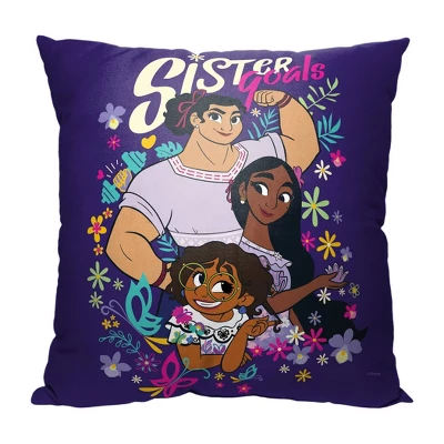 Disney 18"x18" Encanto Sisters Together Pillow 1 Disney 18"x18" Encanto Sisters Together Pillow