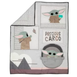 Lambs & Ivy Star Wars The Child Baby Yoda Nursery 3-Piece Baby Crib Bedding Set -Children Peripherals GUEST 47a0a623 78ba 4247 9e0c dfcfe0a15fae