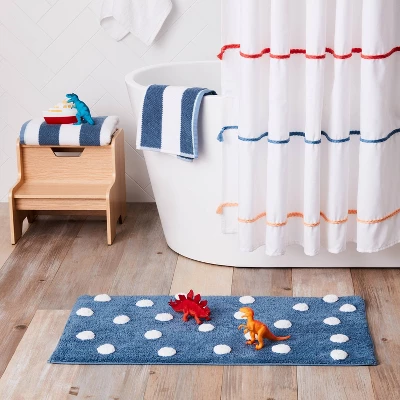 Striped Kids’ Towel Navy With SILVADUR™ Antimicrobial Technology - Pillowfort™ 1 Striped Kids’ Towel Navy With SILVADUR™ Antimicrobial Technology - Pillowfort™