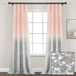 52"x84" Set Of 2 Glitter Ombre Metallic Print Window Curtain Panels - Lush Décor 14 52"x84" Set Of 2 Glitter Ombre Metallic Print Window Curtain Panels - Lush Décor -Children Peripherals GUEST 4acabd5f ad64 4b71 895b 95dd81840306