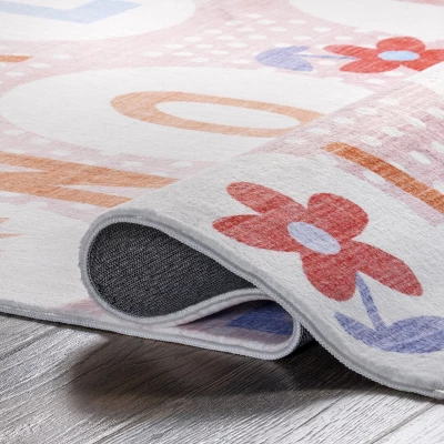 NuLOOM Essi Alphabet Machine Washable Kids Area Rug 3 NuLOOM Essi Alphabet Machine Washable Kids Area Rug - Image 3