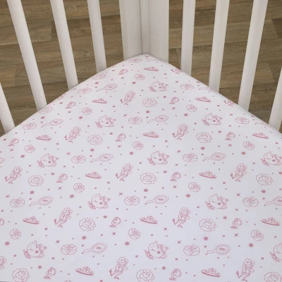 Disney Princess Make A Wish Fitted Crib Sheet 1 Disney Princess Make A Wish Fitted Crib Sheet