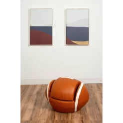 Upholstered Football Chair With Pull Out Ottoman - Gift Mark -Children Peripherals GUEST 53d0e3ce 65c6 49c1 967e 00c663964c42