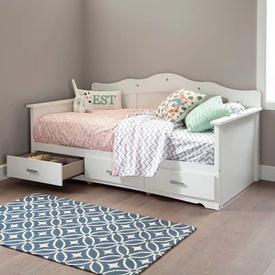 Twin Tiara Daybed With Storage Pure White - South Shore 2 Twin Tiara Daybed With Storage Pure White - South Shore - Image 2