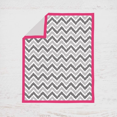 Bacati - Ikat Dots Leopard Pink Grey Girls 3 Pc Crib Set 1 Bacati - Ikat Dots Leopard Pink Grey Girls 3 Pc Crib Set