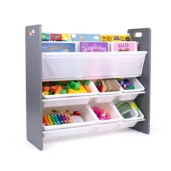 Read N Play 6 Bin Organizer & 2 Tier Bookrack White - Humble Crew -Children Peripherals GUEST 552e0e29 3cd9 4430 a133 836a33de74b5