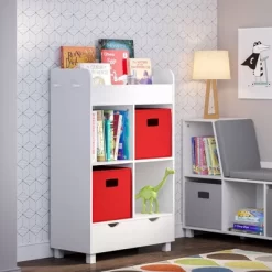 Kids' Book Nook Cubby Storage Cabinet With Bookrack - RiverRidge Home -Children Peripherals GUEST 55cb099a e27b 401c 8daf 8e4f1506d5a8