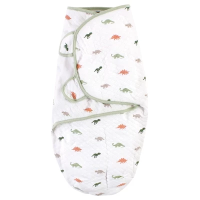 Hudson Baby Infant Boy Quilted Cotton Swaddle Wrap 3pk, Dinosaur, 0-3 Months 2 Hudson Baby Infant Boy Quilted Cotton Swaddle Wrap 3pk, Dinosaur, 0-3 Months - Image 2