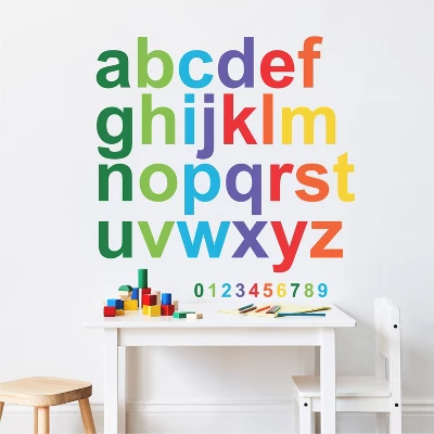 Colorful Lowercase Alphabet Giant Peel And Stick Wall Decals - RoomMates 2 Colorful Lowercase Alphabet Giant Peel And Stick Wall Decals - RoomMates - Image 2