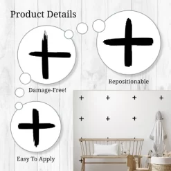 Black Watercolor Swiss Crosses Wall Decor - Decalcomania -Children Peripherals GUEST 5aedf15a e66f 4d30 b5e5 d1f49a475749