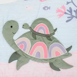 Lambs & Ivy Sea Dreams 3-Piece Dolphin/Turtle Nautical Baby Crib Bedding Set -Children Peripherals GUEST 5d146a26 c589 4469 94f3 7b20c64282df