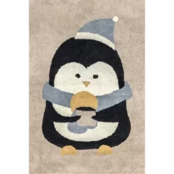 NuLOOM Mosby Penguin Machine Washable Kids Area Rug 15 NuLOOM Mosby Penguin Machine Washable Kids Area Rug -Children Peripherals GUEST 5e3a641e 3413 4efa ab6c e69e3bff221d
