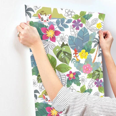 Disney Moana Jungle Peel And Stick Wallpaper - RoomMates 2 Disney Moana Jungle Peel And Stick Wallpaper - RoomMates - Image 2