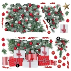 Christmas Tree Giant Peel & Stick Wall Decals With String Lights Green - RoomMates 10 Christmas Tree Giant Peel & Stick Wall Decals With String Lights Green - RoomMates -Children Peripherals GUEST 62edad5d e266 4f8a 916b e7c1d991a670