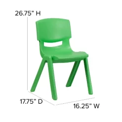 Flash Furniture 2 Pack Green Plastic Stackable School Chair With 15.5" Seat Height 11 Flash Furniture 2 Pack Green Plastic Stackable School Chair With 15.5" Seat Height -Children Peripherals GUEST 63343cdf 8ea5 4cfd 865a 2d13d3dcbb55