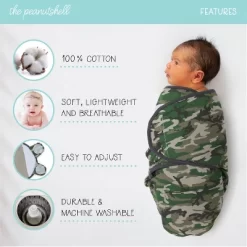 The Peanutshell Camo Elephant Swaddle Wrap For Newborn, Infant - 3-Pack 10 The Peanutshell Camo Elephant Swaddle Wrap For Newborn, Infant - 3-Pack -Children Peripherals GUEST 6578de12 9e29 4a1e 9b9c 973705876474