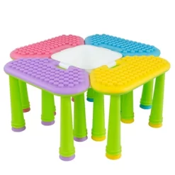 UNiPLAY Indoor/Outdoor Toddler Activity Table Set With 25 Piece Building Blocks -Children Peripherals GUEST 6720ea7d 2dc1 4c76 9bbc 3e1249a7d70b