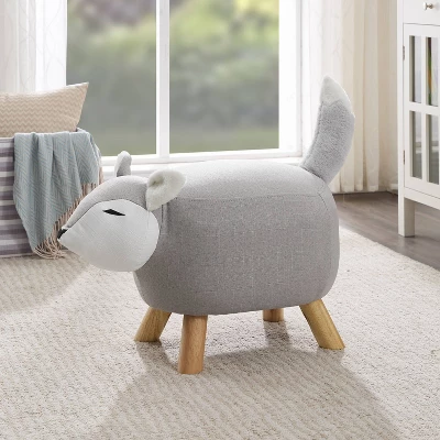 Fifer The Fox Stool Gray - Powell 5 Fifer The Fox Stool Gray - Powell - Image 5