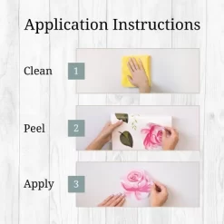 Pastel Floral Wall Decor - Decalcomania -Children Peripherals GUEST 69d225e0 2a68 4702 9089 33666b40f1d7