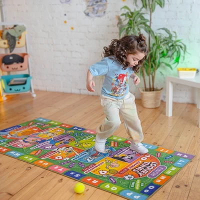 KC CUBS | Looney Tunes Boy & Girl Kids Hopscotch Number Counting Educational Learning & Game Play Nursery Bedroom Classroom Rug Carpet, 2' 7" X 6' 0" 1 KC CUBS | Looney Tunes Boy & Girl Kids Hopscotch Number Counting Educational Learning & Game Play Nursery Bedroom Classroom Rug Carpet, 2' 7" X 6' 0"