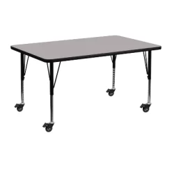 Emma And Oliver Mobile 24x48 Rectangle HP Laminate Preschool Activity Table -Children Peripherals GUEST 6a7a425b f651 4043 87e5 388c778a8989