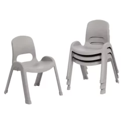 ECR4Kids SitRight Plastic Children’s Chair, Indoors And Outdoors, 11in Seat Height, 4-Pack -Children Peripherals GUEST 6a9e3fde df61 423b 827d d22843ea06ed