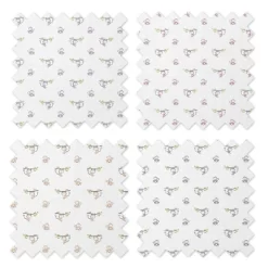 Bacati - Happy Monkeys Pink/Lilac/Gray Girls Muslin Swaddling Blankets Set Of 4 7 Bacati - Happy Monkeys Pink/Lilac/Gray Girls Muslin Swaddling Blankets Set Of 4 -Children Peripherals GUEST 6b776cf6 48cd 4f4b a942 8f9be9c4672d