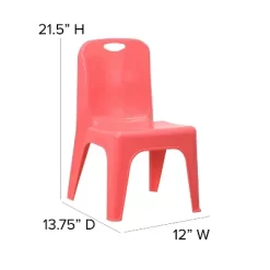 Emma And Oliver 4 Pack Plastic Stack School Chair With Carrying Handle And 11" Seat Height 14 Emma And Oliver 4 Pack Plastic Stack School Chair With Carrying Handle And 11" Seat Height -Children Peripherals GUEST 6c210769 0196 4442 a56e a583bb03f676