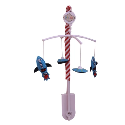 Bacati - Airspace Aqua Navy Green Red 10 Pc Crib Bedding Set With Long Rail Guard Cover 2 Bacati - Airspace Aqua Navy Green Red 10 Pc Crib Bedding Set With Long Rail Guard Cover - Image 2