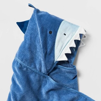 25"x50" Shark Kids' Hooded Towel - Pillowfort™ 2 25"x50" Shark Kids' Hooded Towel - Pillowfort™ - Image 2