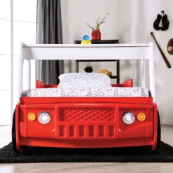 Twin Kamphora Fire Truck Engine Youth Bed - Red - MiBasics -Children Peripherals GUEST 6f24c251 9a67 432d 9f28 1bd5deb0d1d7
